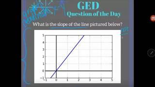 GED Math: Finding Slope from a Graph Example Problem 2