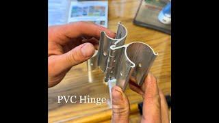 PVC Hinge for many sizes of PVC pipe or Metal pipe. With option for two different sizes In diameter￼