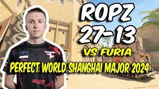 CS2 POV FaZe ropz (27/13) vs FURIA (Mirage) @ Perfect World Shanghai Major 2024