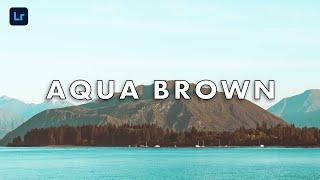 Lightroom Preset Aqua Brown Color Photo Editing Tutorial