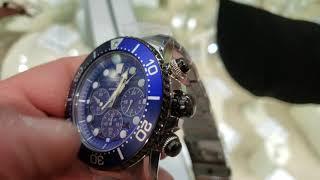 Seiko Prospex Solar Quartz Chronograph Save The Ocean SSC675P1 Caliber V175