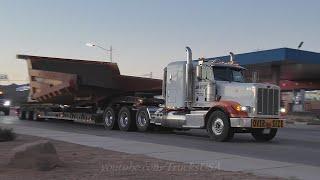 Truck Drivers of future I-11 in Arizona, Peterbilt, Over Size Loads & others, Truck Spotting USA