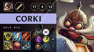 Corki Mid vs Jayce: Triple Kill, Legendary - KR Challenger Patch 14.18