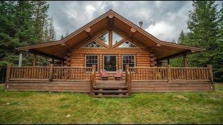 Amish Log Home, single level Lake Creek, Meadowlark Log Homes