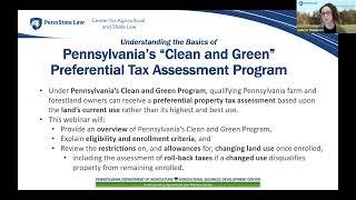 Understanding the Basics of Pennsylvania’s “Clean & Green” Preferential Tax Assessment Program