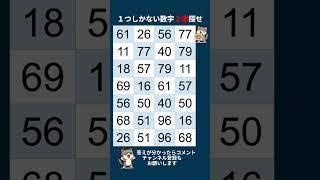 【高齢者向け脳トレ】認知機能を鍛える数字探し【2025年06月15日-難易度⭐⭐⭐️⭐】