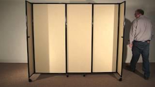 StraightWall Portable Sliding Room Divider by Versare