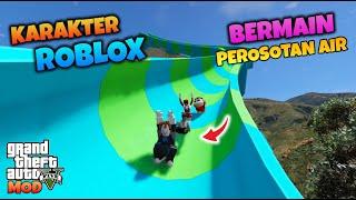 JUNIOR MINI RANGER DAN KARAKTER ROBLOX BERMAIN PEROSOTAN AIR - GTA 5 MOD TRANSFORMER