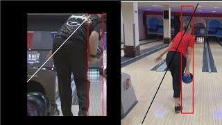 No thumb one hand bowling - spine tilt and clearing the hips