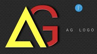 HOW TO MAKE AG LETTER LOGO DESIGN IN PIXELLAB | PROFESSIONAL LOGO