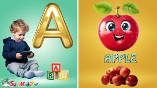 A For Apple I Phonics song I ABC Rhymes I ABC Alphabet Song Nursery Rhymes I Sani Kids TV