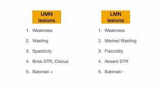 Localising the lesion in neurology: UMN versus LMN for Medical students