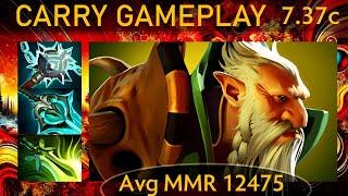 ⭐ 7.37c Ulnit Lone Druid |K+A-D - 24 KP - 61%| Carry Gameplay - Dota 2 Top MMR