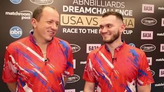 B Thorpe / S. Van Boening - K. Stepanov / R. Chinakhov  ABN Billiards Dreamchallenge 2019