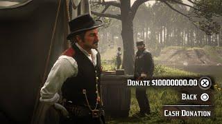 Dutch's Reaction If Arthur Donates $ 10 000 000.00 to the Camp