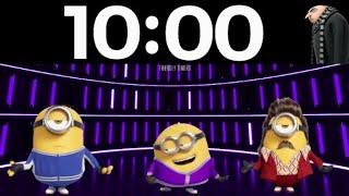 10 Minute Minions Dancing Universal’s Despicable Me & Gru Countdown Timer (with music)