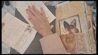 ASMR. Crafting sounds, Vintage look Journal paper Crafting sounds