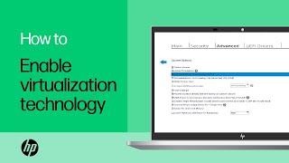 How to enable virtualization technology on HP laptop PCs | Product Category | HP Support
