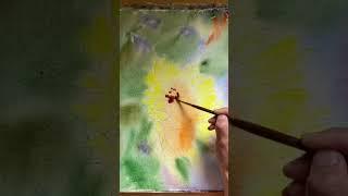 Dance to the beat while I paint a sunflower #entertainment  #watercolor #art #housemusic  #dance