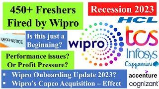 Wipro Fired 450+ Freshers | Indian IT Companies Mass Layoffs Begin? | Recession 2023 #tcser #wipro