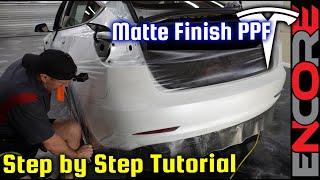 Tesla Model 3: A Matte-finish Masterclass!  How to Bulk Install PPF! [DIY Complete Tutorial]