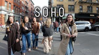 New York City, 4K Walking Tour, Windstorm In SOHO, Manhattan