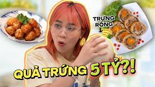 Thử thách ăn trứng từ rẻ tới đắt. Misthy "bán nhà" để mua quả trứng 5 tỷ?! FOOD CHALLENGE