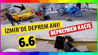 İZMİR DEPREMİ (6.9) MOTORLA YOLDA SEYİR HALİNDE YAKALANDIM ! (İŞTE DEPREM SESİ)