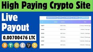 Earn Free Crypto Coins | Live 0.007 LTC payout | Faucetpay earning 2024 Free Sites #btc