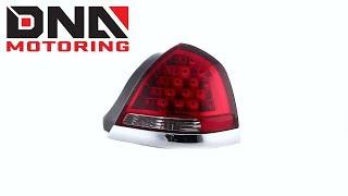 DNA Motoring 98-11 Ford Crown Victoria Red Clear Tail Lights