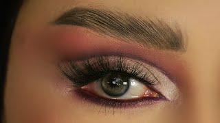 Easy Eyeshadow Tutorial For Beginners | pink Easy Smokey Eye For hooded eyes