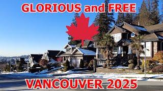 BURNABY VANCOUVER WINTER WALK TOUR on Feb 12 2025 with nature sounds