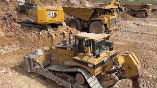 Construction Site Full Of Caterpillar Excavators, Dozers, Dumpers - Sotiriadis/Labrianidis 4k