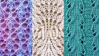 10 схем узоров для вязания спицами. 10 patterns for knitting.