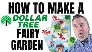 How to Make a Dollar Tree Fairy Garden - Easy DIY - Dollar Store DIY - Garden DIY