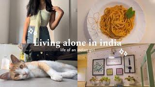 living alone in india | life of indian girl | aesthetic vlog ️ | a day in my life | slice of life