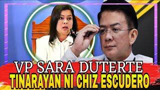 CHIZ ESCUDERO SINABON SI SARA AT BASTE DUTERTE