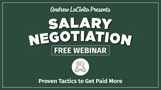 Salary Negotiation Webinar  Proven System to Get Paid More