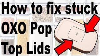 Fix OXO Pop Top Lids Containers fast - step by step video instructions