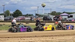 Kaiden gets in victory lane back in the flat kart