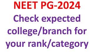 NEET PG 2024 expected cut off clinical branches, clinical branch cut off neet pg 2024, neet pg 2024