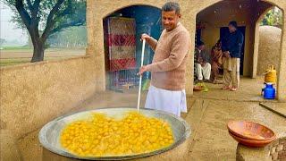 100 Eggs Halwa | Cooking in Rain | Rainy Day Cooking | Rain in Village | Village Food Secrets