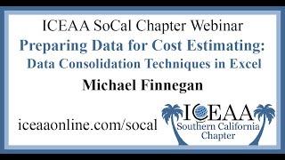 Preparing Data for Cost Estimating: Data Consolidation Techniques in Excel
