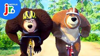 Masha Saves the Bike Race ‍️ Masha & the Bear | Netflix Jr