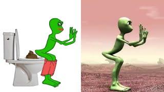 El Chombo - Dami dami tu Cosita feat funny Drawing meme video  | funny Alien dance