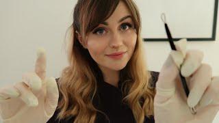 [ASMR] Dermatologist Skin Care Consultation & Extraction - Personal Attention Face Touching