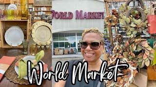 WORLD MARKET FALL DECOR SNEAK PEEK & FURNITURE SALES • SHOP WITH ME