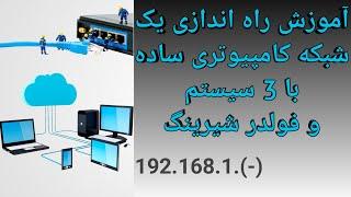 آموزش راه اندازی یک شبکه کامپیوتری ساده | Teaching How To Set Up A Simple Computer Network