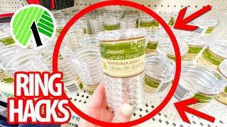 GRAB $1 SHOWER RINGS FROM THE DOLLAR STORE FOR THESE ALL NEW HACKS!  Dollar Tree DIYs