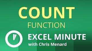 Excel COUNT function | Count numbers in cells or a range | Excel One Minute Quick Reference